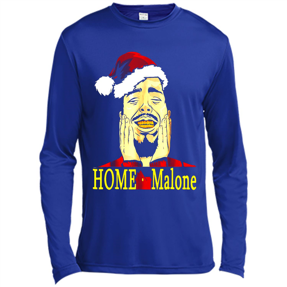 Home Malone Shirt Post Malone Christmas Sweatshirt - Canvas Long Sleeve T-Shirt
