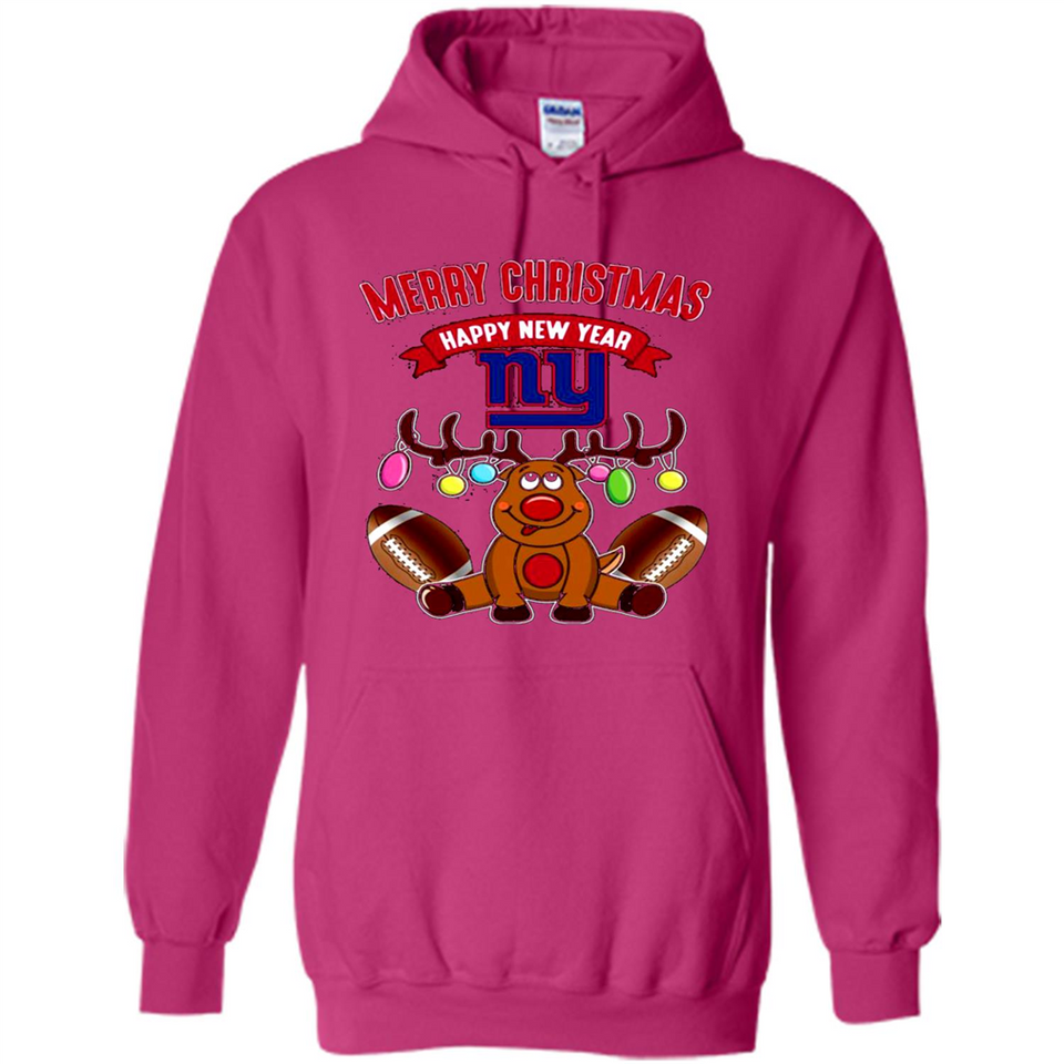 New York Giants NFL Reindeer Funny Merry Christmas And Happy New Year