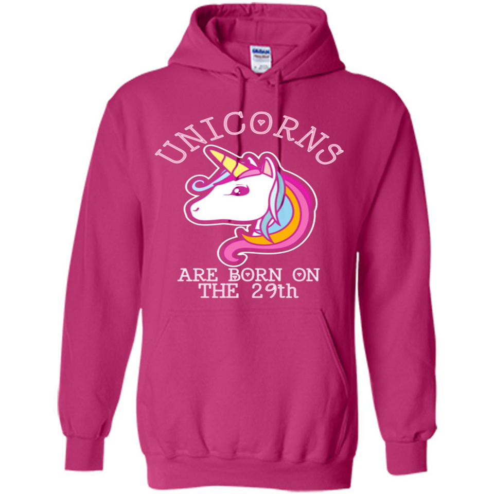 Unicorns Birthday T-shirt Born On The 29th Unicorn Magical