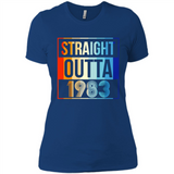 Retro Straight Outta 1983 35 Years Old - Ladies' Boyfriend T-Shirt