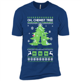 Oh Chemist Tree Ugly Christmas Sweater - Premium Short Sleeve T-Shirt
