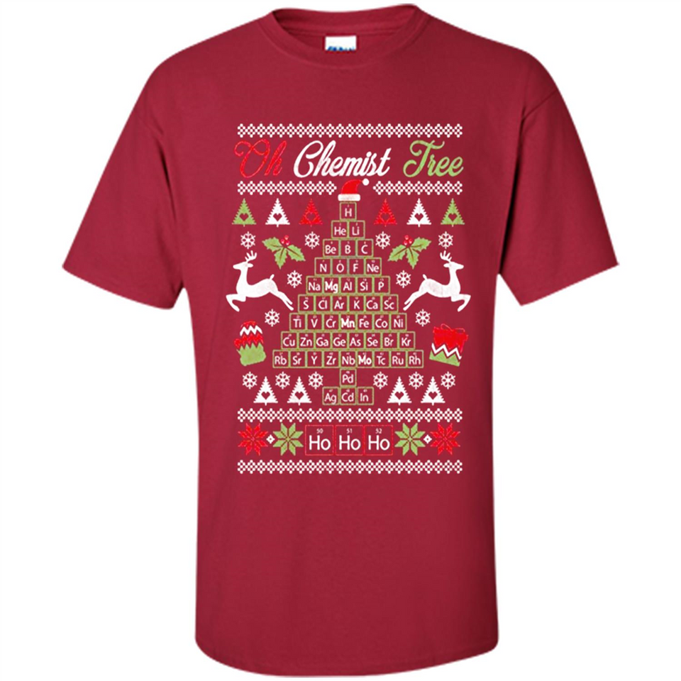 Chemist Tree Shirt Oh Chemistry Tree Ugly Christmas - Shirt