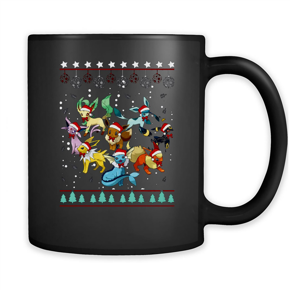 Pokemon Eeveelutions Ugly Christmas Sweater Perfect Christmas PINGPONG