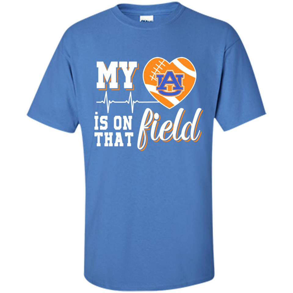 Auburn Tigers Football My Heart is on that Field - Shirt