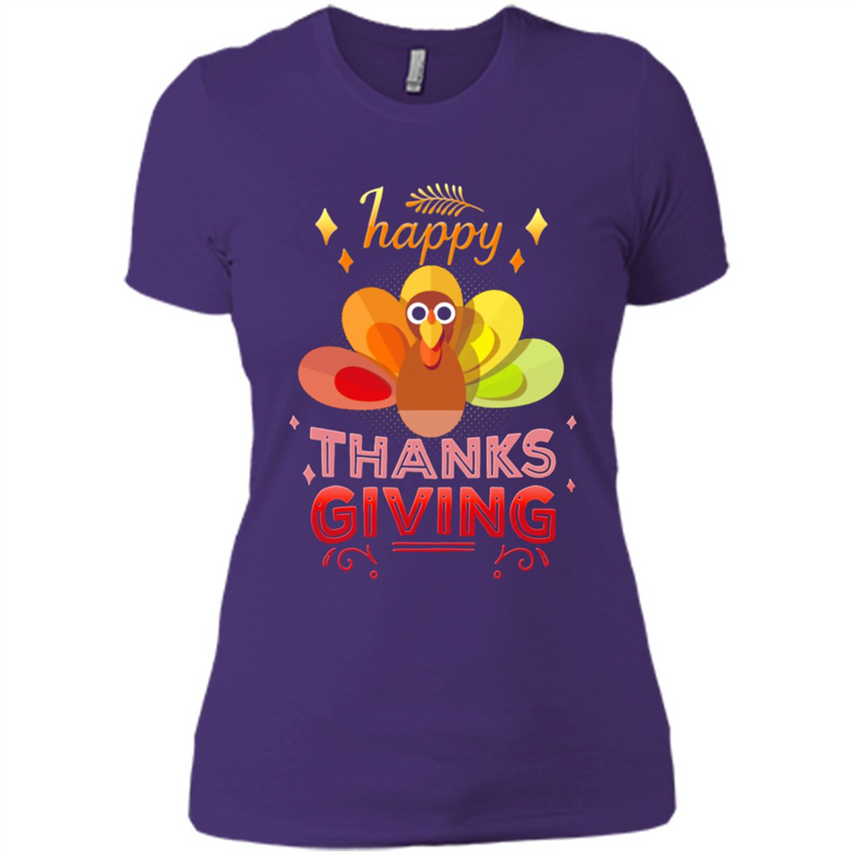 Happy Thanksgiving Turkey Day Colorful Cute