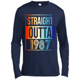 Retro Straight Outta 1987 31 Years Old - Canvas Long Sleeve T-Shirt