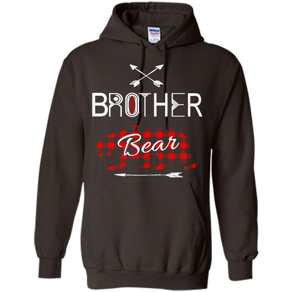 Brother Shirt Buffalo Plaid Family Camping Bear Tee - Hoodie