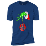 Christma Season With Green Grinch Hand Be Kind - Premium Short Sleeve T-Shirt