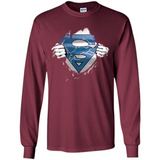 Detroit Lions And Superman Fans - Long Sleeve T-Shirt
