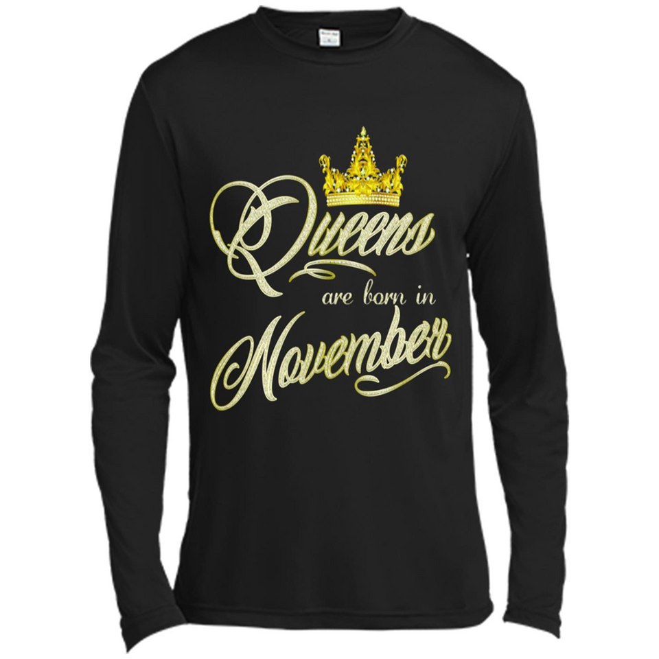Queens Are Born In November Golden T-Shirt
