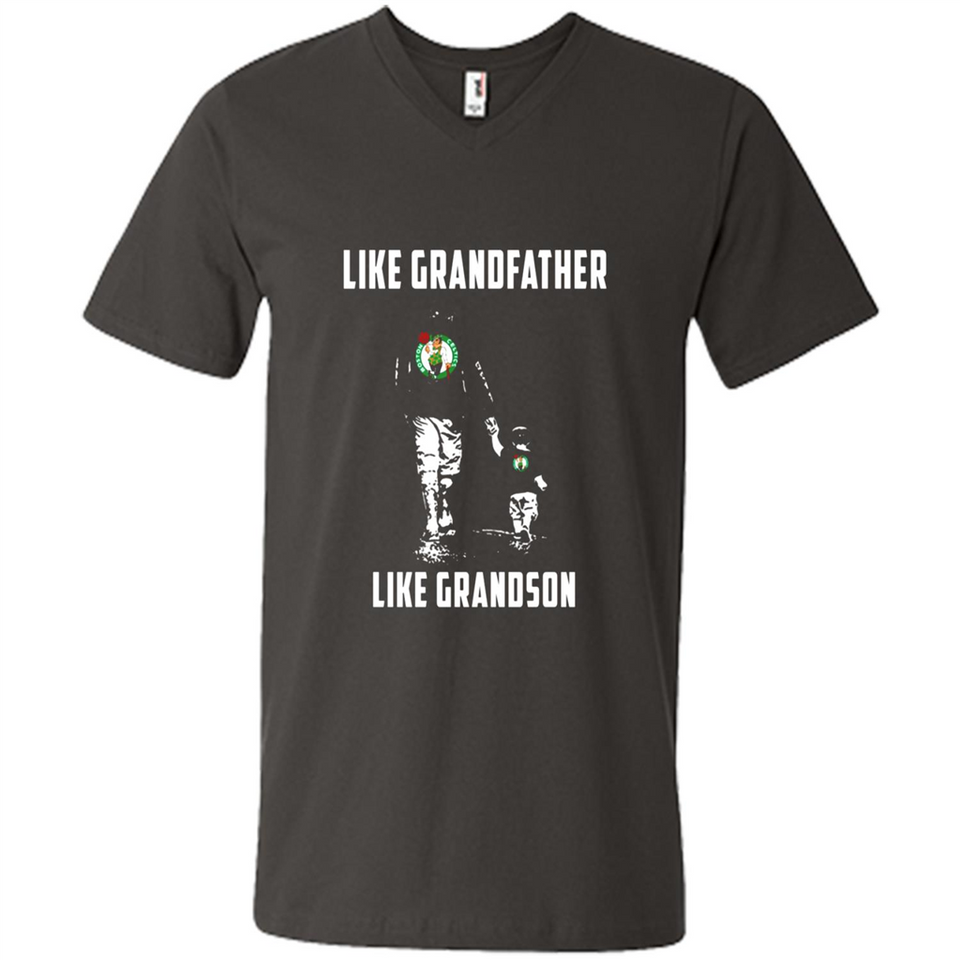 Boston Celtics Like GrandFather Like GrandSon - Men's V-Neck
