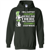 Shirt For Dr Seuss Cat And Seattle Seahawks Fans - Hoodie