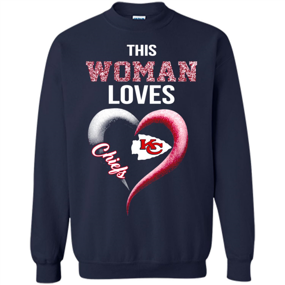 This Woman love Chiefs NFL football team - Sweatshirt