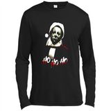 Santa Michael Myers Ho Ho Ho Merry Christmas Sweatshirt - Canvas Long Sleeve T-Shirt