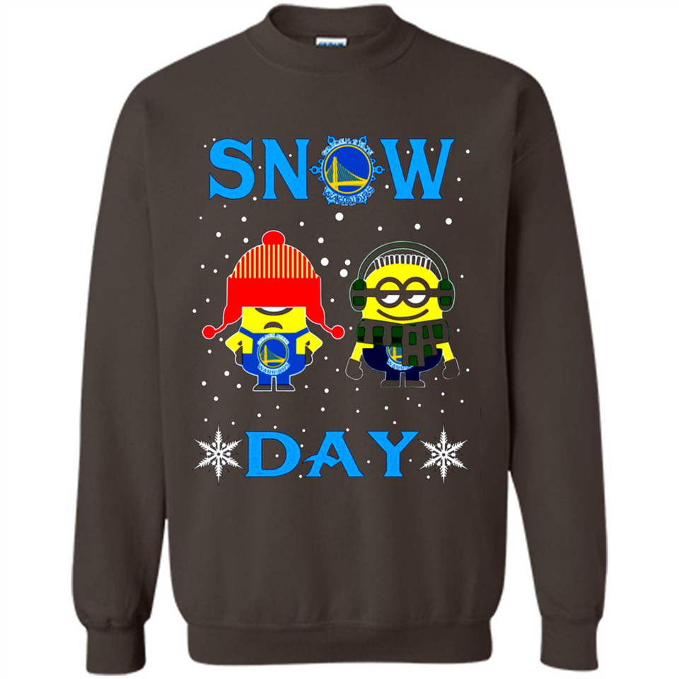 Snow Day Shirt For Golden State Warriors Vs Minion Fans pingpong