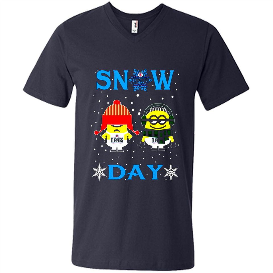 Snow Day Shirt For La Clippers Vs Minion Fans pingpong