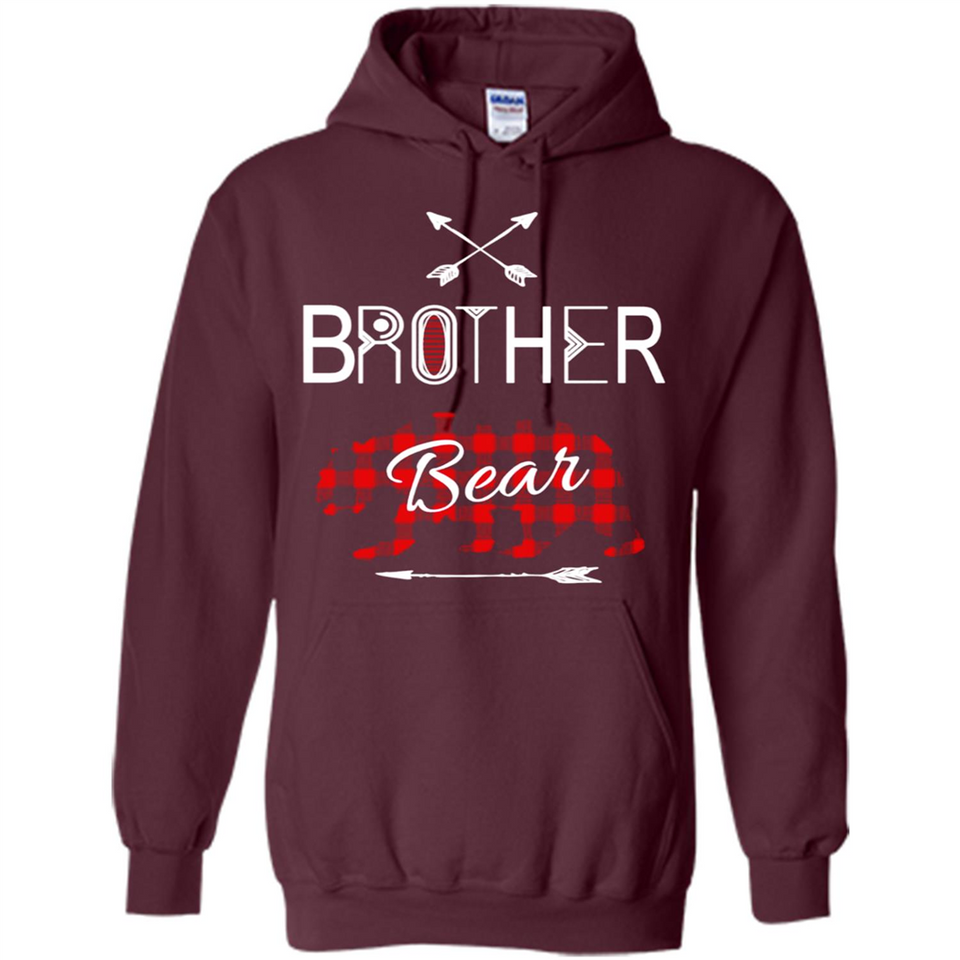 Brother Shirt Buffalo Plaid Family Camping Bear Tee - Hoodie