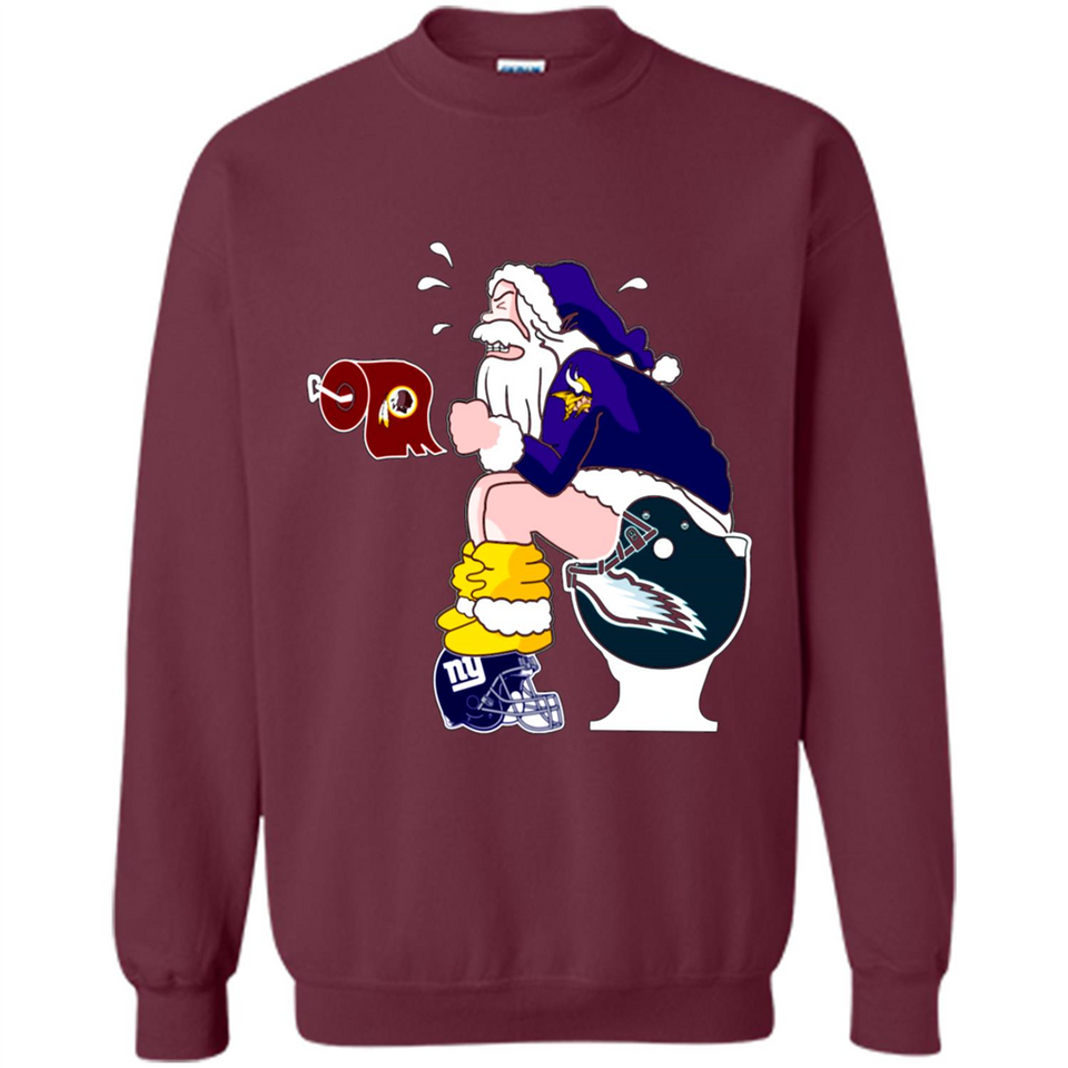 Minnesota Vikings Toilet Santa Claus PINGPONG