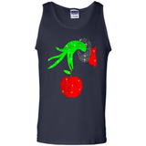 Christmas The Grinch Hand Holding Apple Ornament sweater - Tank Top