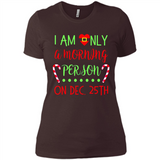Funny Christmas Gift Santa - Ladies' Boyfriend T-Shirt