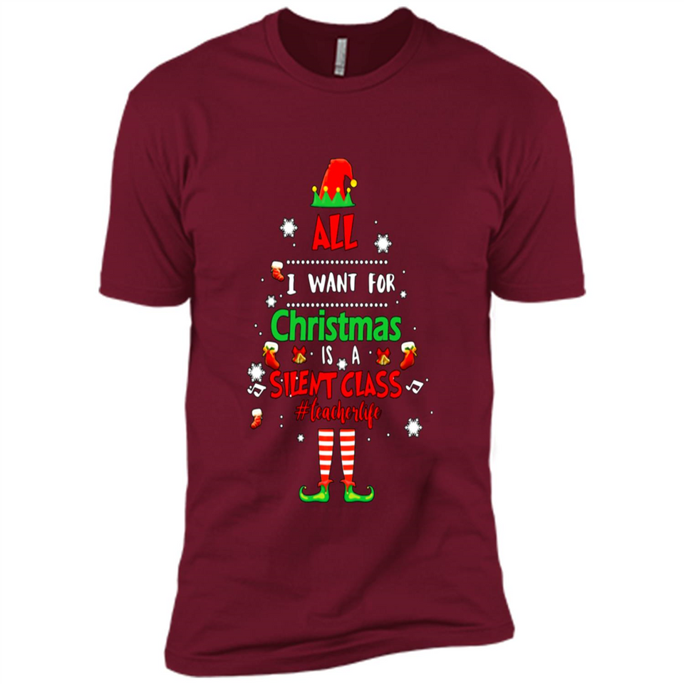 Teacher Sweashirt - All I Want For Christmas is Silent Class