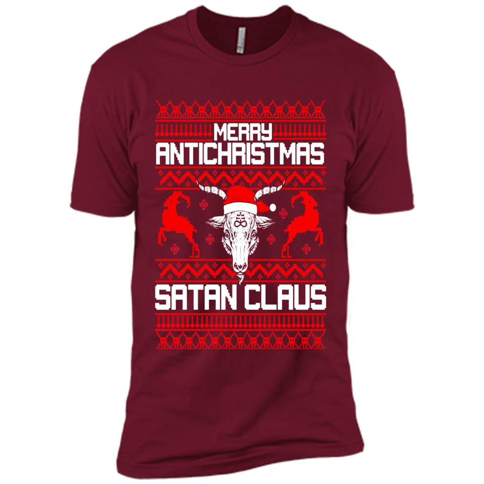 Merry Antichristmas Satan Claus - Premium Short Sleeve T-Shirt