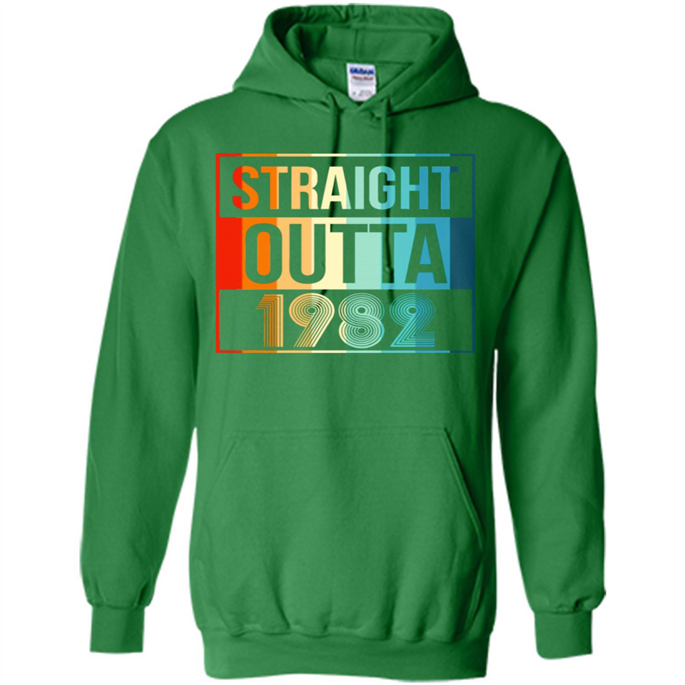 Retro Straight Outta 1982 36 Years Old - Hoodie