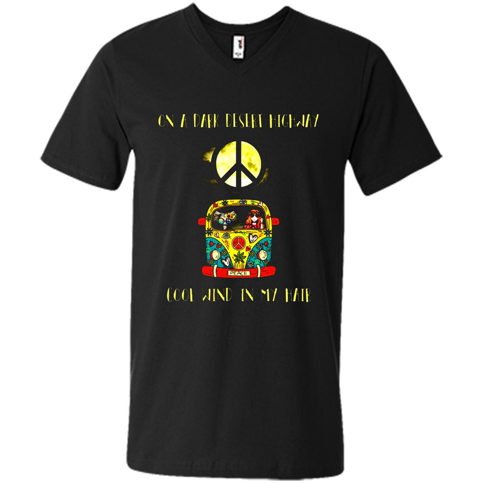 Peace-On A Dark Desert Highway Cool Wind In My Hair Shirt PINGPONG - Men's V-Neck