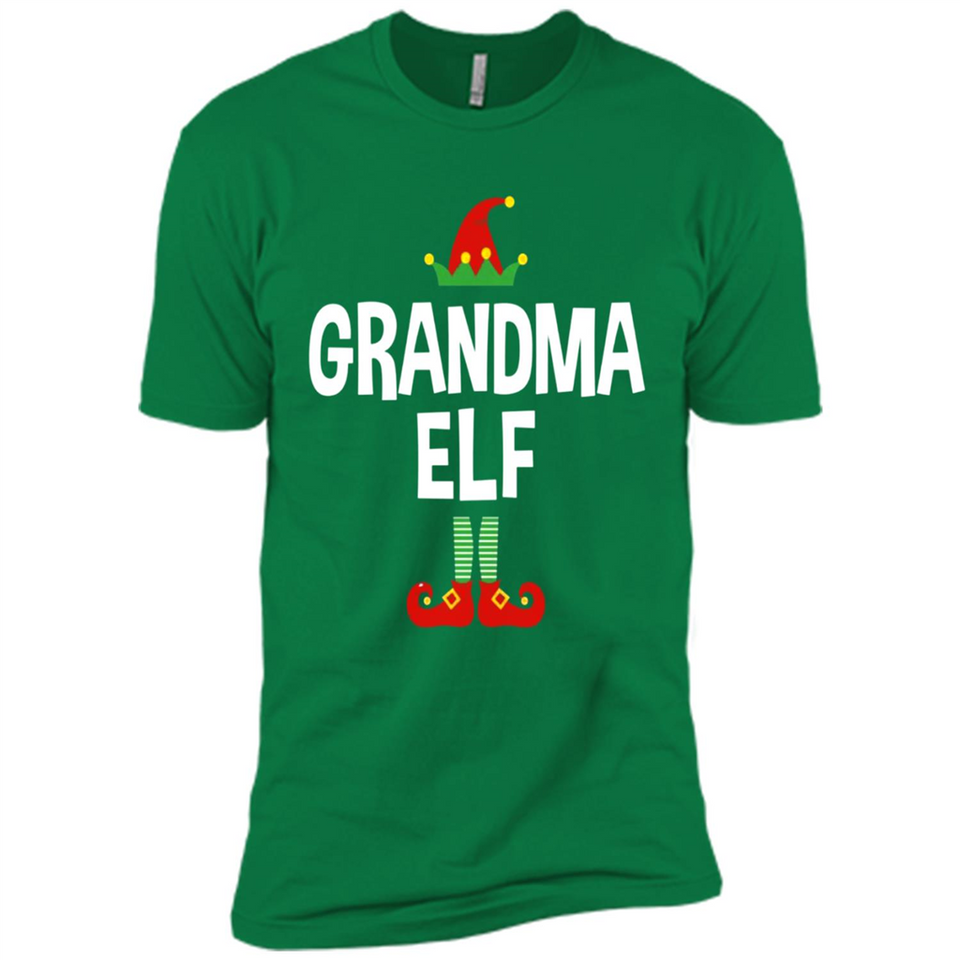 Grandma Elf Shirt -Family Matching Christmas Pajamas - Premium Short Sleeve T-Shirt