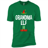 Grandma Elf Shirt -Family Matching Christmas Pajamas - Premium Short Sleeve T-Shirt
