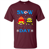 Snow Day Shirt For Kansas City Chiefs Vs Minion Fans Cotton pingpong