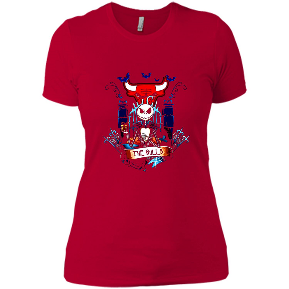 Chicago Bulls Halloween The Nightmare Before Christmas - Ladies' Boyfriend T-Shirt