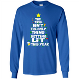 Funny Christmas Tree Drinking Sweatshirt Adult Boozy Festive - Long Sleeve T-Shirt