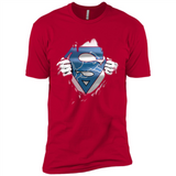 Detroit Lions And Superman Fans - Premium Short Sleeve T-Shirt
