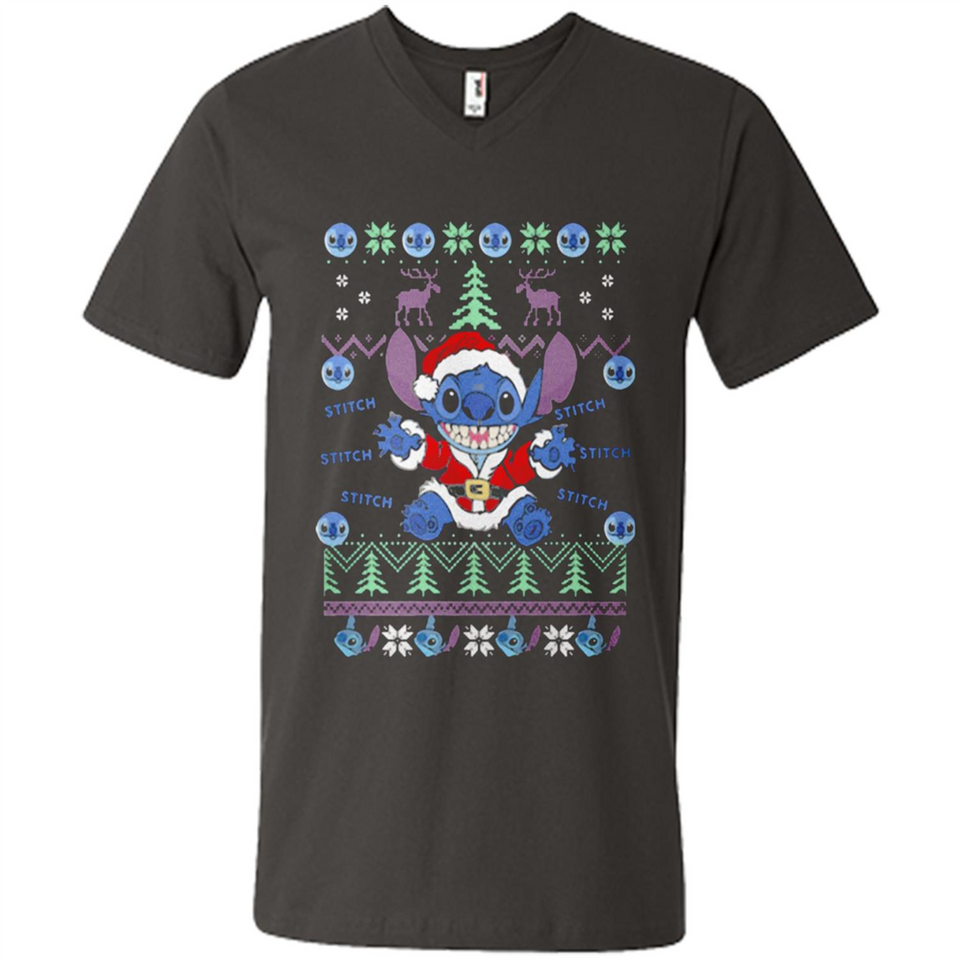 Stitch ugly christmas sweater - Men's V-Neck