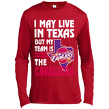 I May Live In Texas But My Team Is The Cavaliers - Canvas Long Sleeve T-Shirt