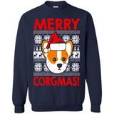 Funny Christmas Santa Corgi Dog Merry Corgmas - Sweatshirt