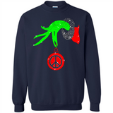 Christmas The Grinch Hand Holding Hippie Ornament - Sweatshirt