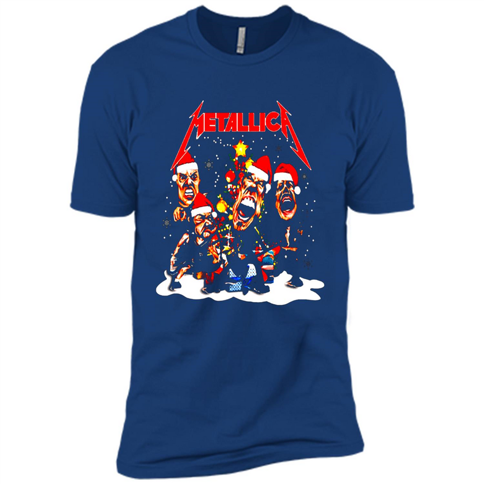 Metallica christmas sweatshirt hoodie long PINGPONG - Premium Short Sleeve T-Shirt
