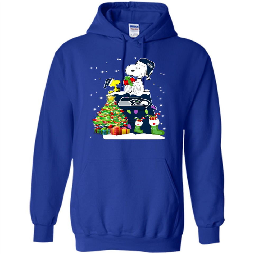 SEATTLE SEAHAWKS SNOOPY & WOODSTOCK CHRISTMAS