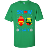 Snow Day Shirt For Calgary Flames Vs Minion Fans pingpong