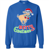 Christmas Merry Goatmas Goat Shirt Santa Hat - Sweatshirt