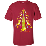 Tractor Car Christmas Tree T-shirt For Drivers