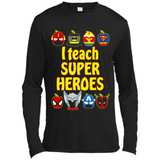 I Teach Super Heroes Funny Marvel - Canvas Long Sleeve T-Shirt