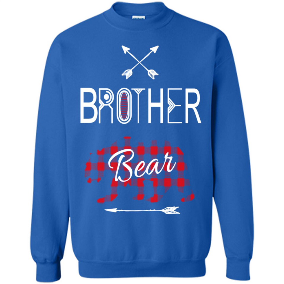 Brother Shirt Buffalo Plaid Family Camping Bear Tee - Sweatshirt
