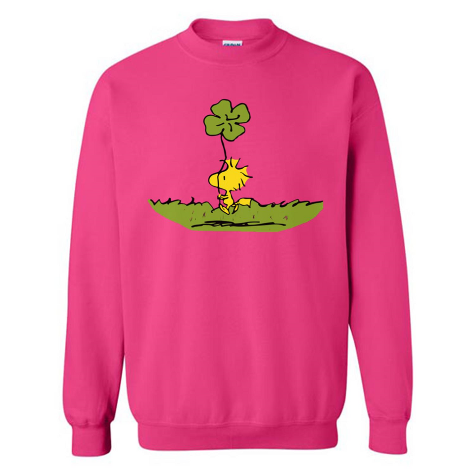 Snoopy Woodstock Shamrock - Sweatshirt