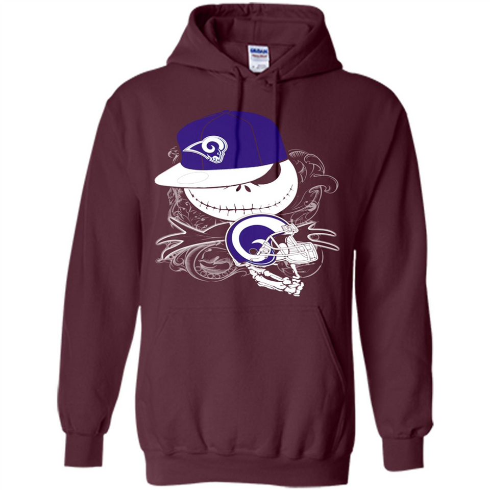 Jack Skellington The Nightmare Before Christmas-Rams Football - Hoodie