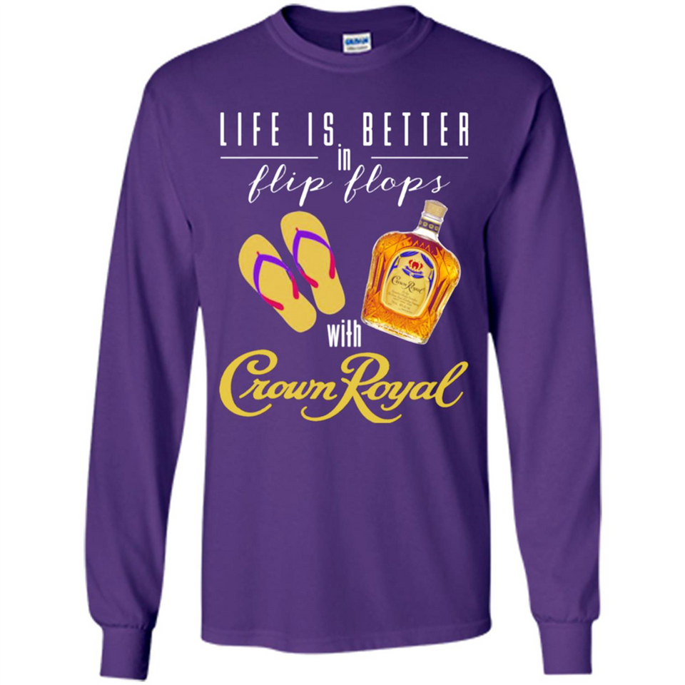 LIFE IS BETTER IN FLIP FLOPS WITH CROWN ROYAL