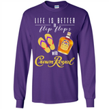 LIFE IS BETTER IN FLIP FLOPS WITH CROWN ROYAL