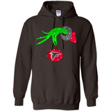 GRINCH HAND HOLDING ATLANTA FALCONS GLITTER CHRISTMAS PINGPONG